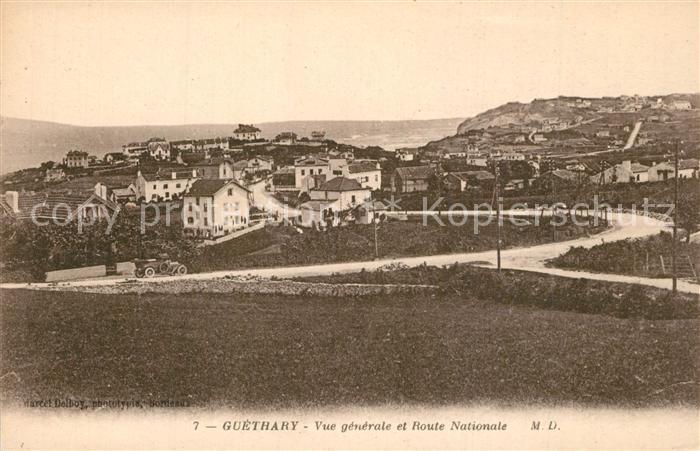 Guethary Vue Generale et Route Nationale