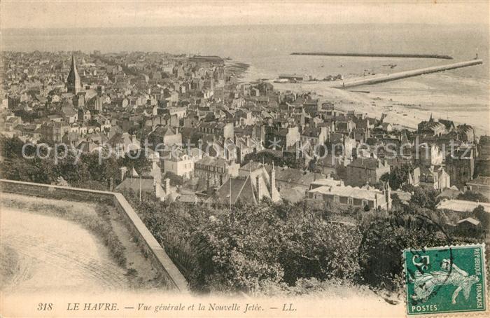 Le Havre Vue Generale et la nouvelle jetée