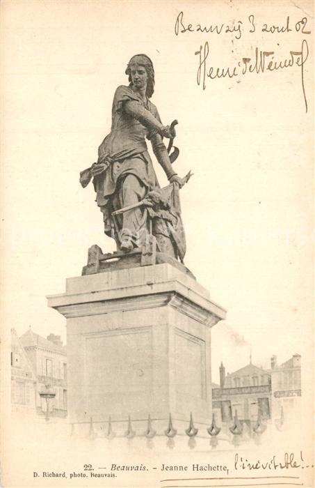 Beauvais 60 Statue Jeanne Hachette Monument