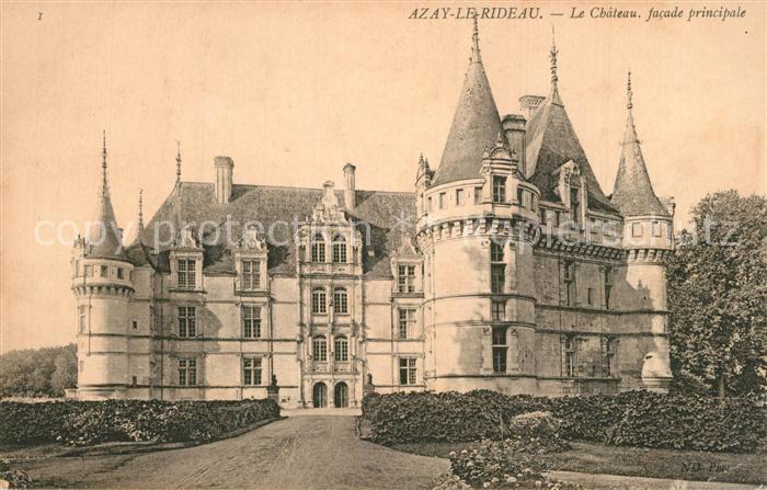 Azay-le-Rideau Chateau facade principale Schloss