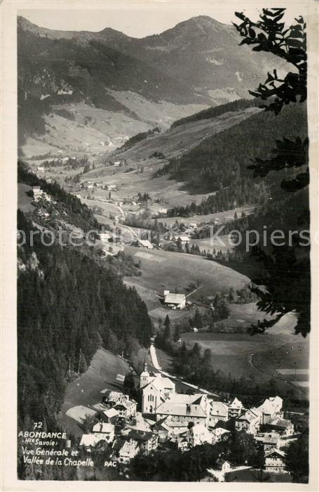 Abondance Vue Generale et Vallee de la Chapelle