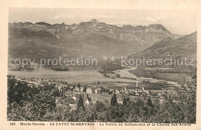 Le Fayet Panorama Vallee de Sallanches et la Chaîne des Aravis