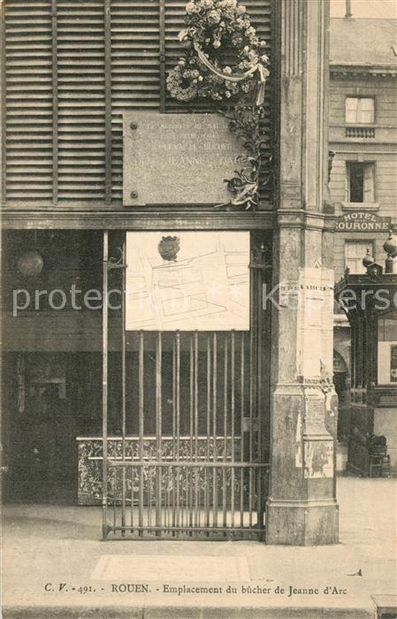 Rouen Emplacement du bûcher de Jeanne d Arc