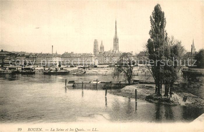 Rouen La Seine et les quais