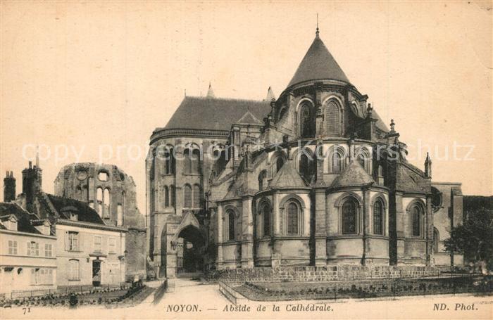 Noyon Oise Abside de la Cathedrale