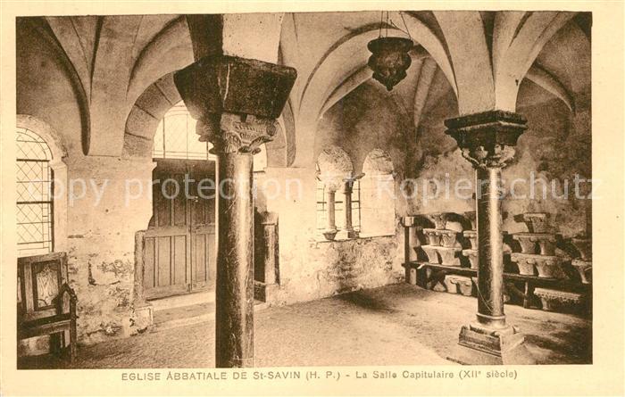 Saint-Savin Hautes-Pyrenees Eglise Abbatiale Salle Capitulaire XIIe siècle