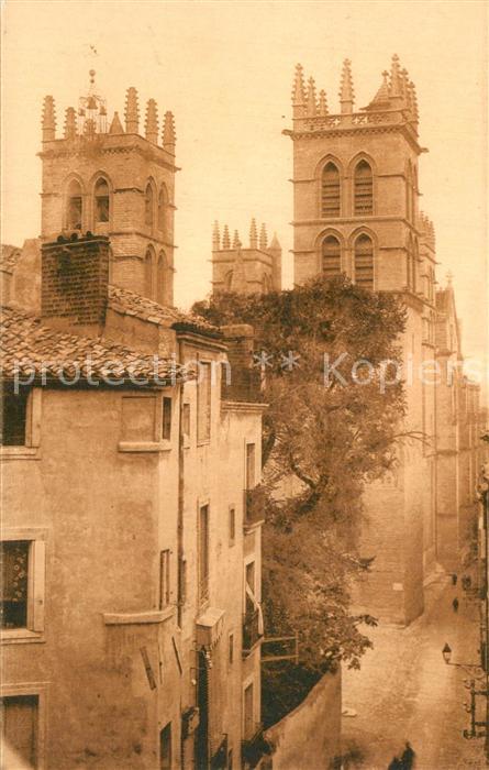 Montpellier Herault Les Tours de la Cathedrale