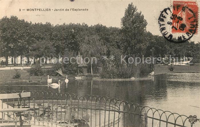 Montpellier Herault Jardin de l'Esplanade