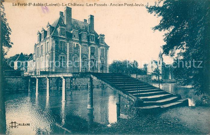 La Ferte-Saint-Aubin Le Chateau Les Fosses Ancien Pont levis