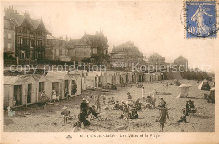 Lion-sur-Mer Les Villas et la Plage