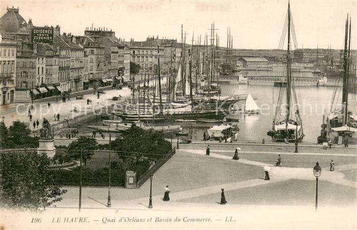 Le Havre Quai d’Orleans et Bassin du Commerce