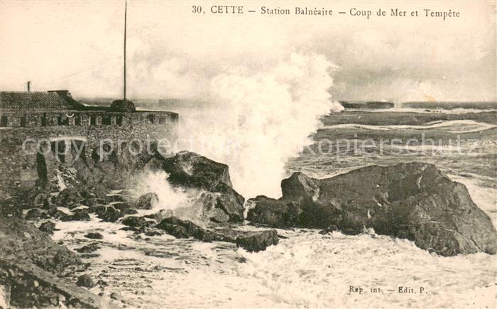 Cette Sete Station Balneaire Coup de Mer et Tempet