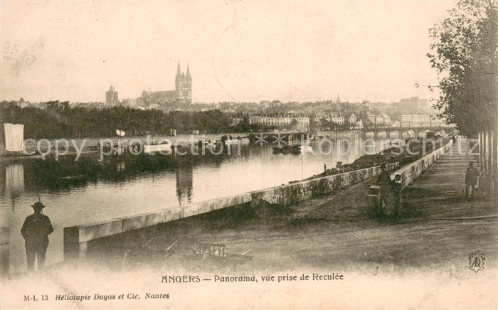 Angers Panorama vue prise de Reculee