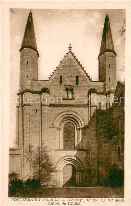 Fontevraud-l Abbaye Entree de l'Eglise