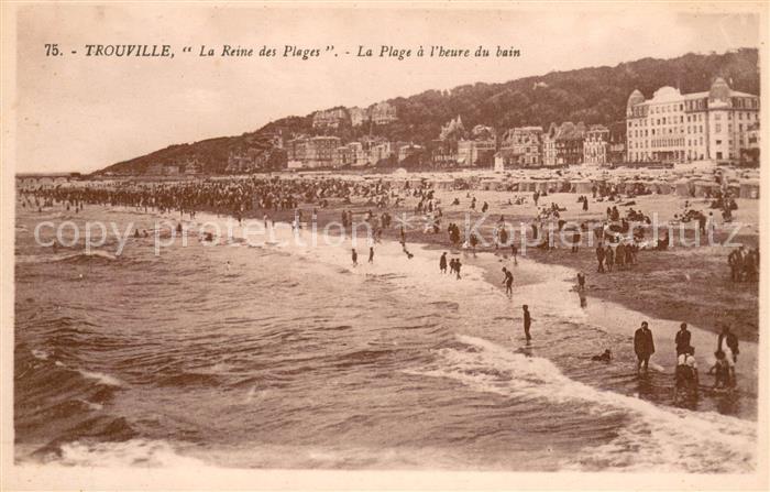 Trouville-Deauville La Reine des Plages La Plage a l’heure du bain