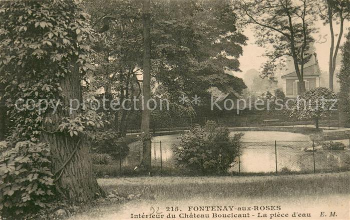 Fontenay-aux-Roses Interieur du Chateau Bouciaut La piece