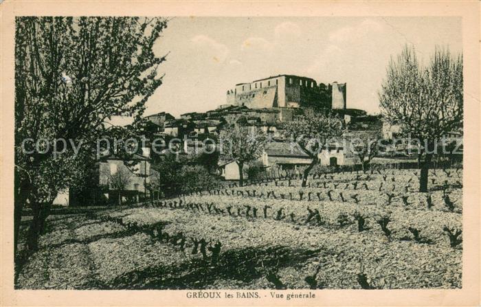 Greoux-les-Bains Vue generale