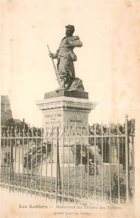 Les Aubiers Monument des Enfants des Aubiers morts pour la Patrie