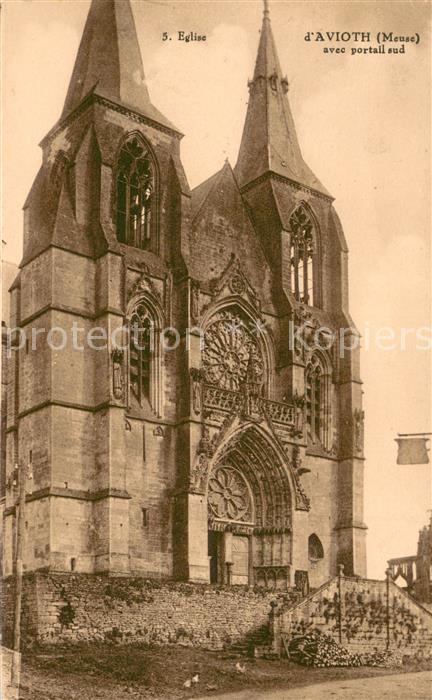 Avioth Eglise avec portail sud