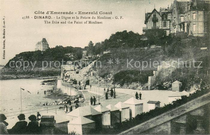 Dinard 35 La Digue et la Pointe du Moulinet