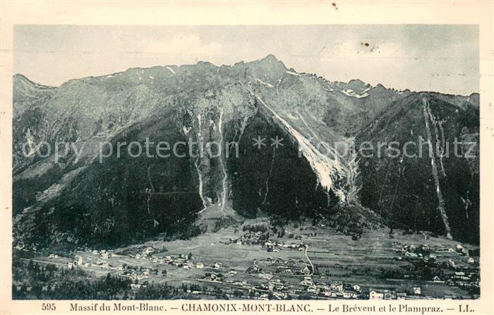 Chamonix Massif du Mont Blanc Le Brevent et le Plampraz