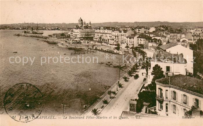 Saint-Raphael Var Le Boulevard Felix Martin et les Quais