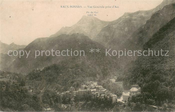 Eaux-Bonnes Vue generale prise d’Aas Pic du Ger