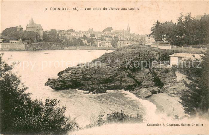 Pornic Vue prise de l’Anse aux Lapins