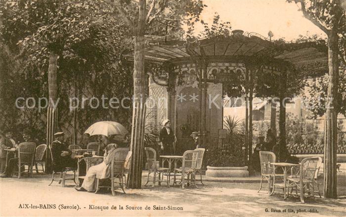 Aix-les-Bains Kiosque de la Source de Saint Simon