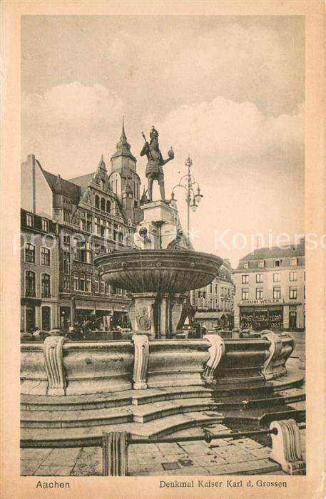 Aachen Denkmal Kaiser Karl des Grossen