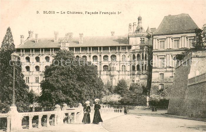Blois 41 Le Chateau Facade Francois I