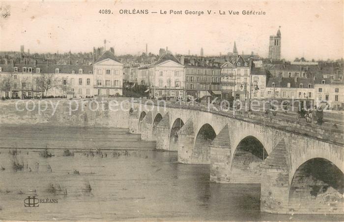Orleans Loiret Le Pont George V La Vue generale