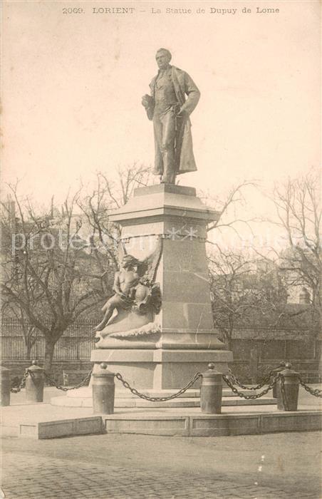 Lorient Morbihan Bretagne La Statue de Dupuy de Lome