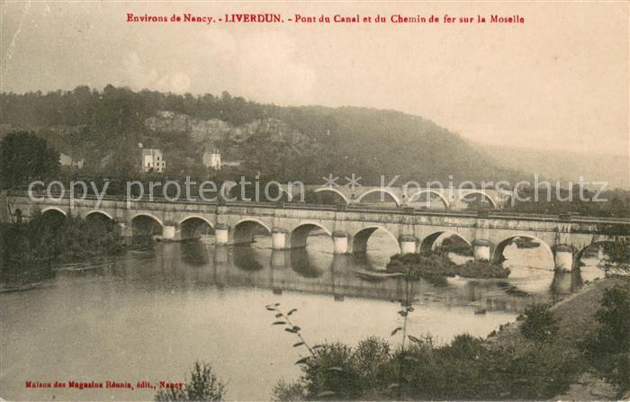 Liverdun Pont du Canal et du Chemin de fer sur la Moselle