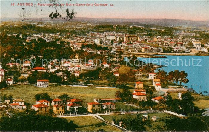 Antibes Alpes Maritimes Panorama vu de Notre Dame de la Garoupe