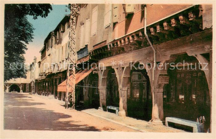 Mirepoix Ariege Allee de la Place et Maison Historique