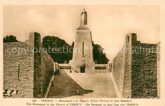 Verdun Meuse Monument a la Victoire Leon Chesnay et Jean Boucher