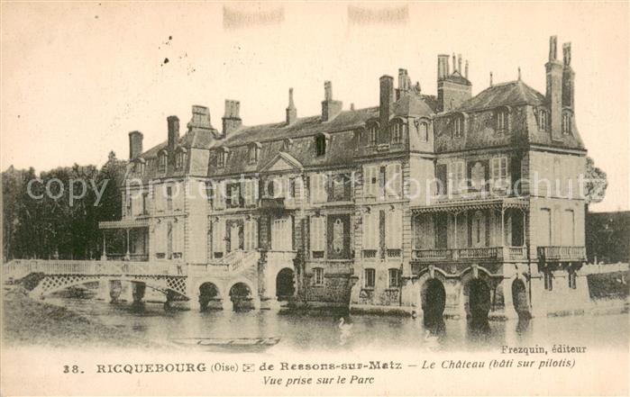Ricquebourg de Reasons sur Metz Le Chateau Vue prise sur le Parc