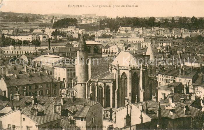 Epinal Vosges Vue generale prise du Chateau