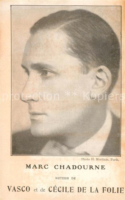 Persoenlichkeiten Schriftsteller Marc Chadourne