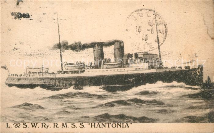 Dampfer Oceanliner RMss Hantonia