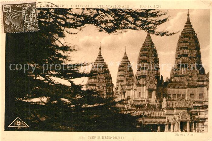 Exposition Coloniale Internationale Paris 1931 Temple d Angkor-Vat