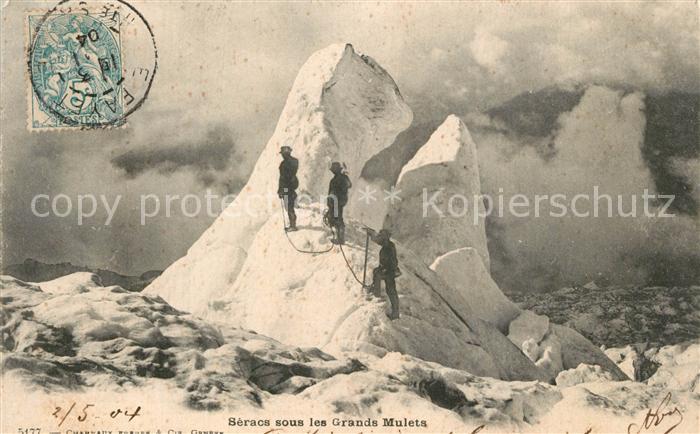 Klettern Bergsteigen Seracs sous les Grands Mulets