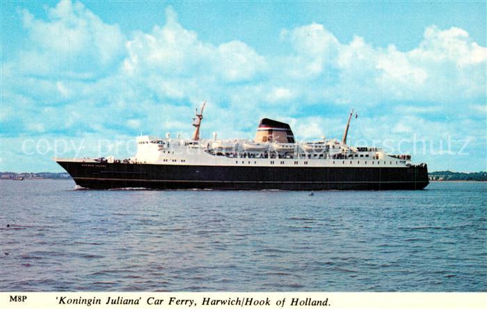 Schiffe Ships Navires Koningin Juliana Car Ferry Harwich