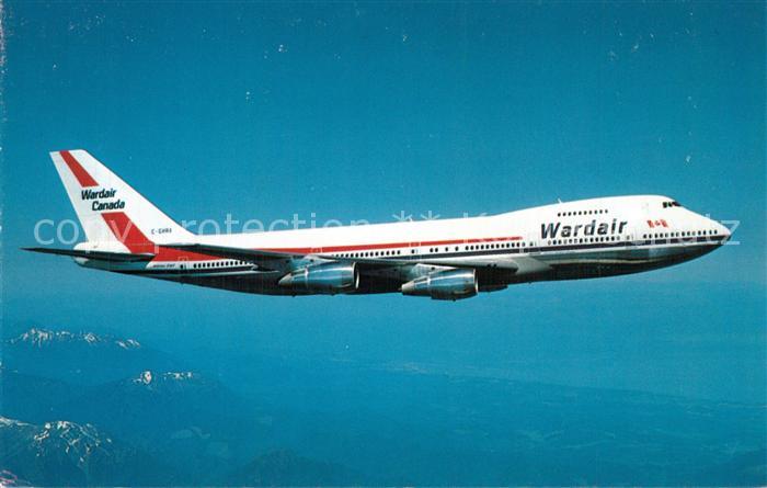 Flugzeuge Zivil Wardair Canada Boeing 747