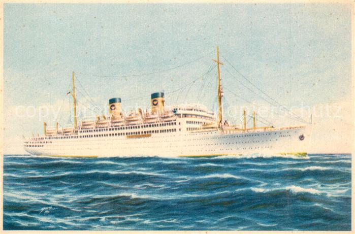 Dampfer Oceanliner M/S Italia