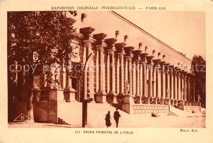 Exposition Coloniale Internationale Paris 1931 Palais Principal de l'Italie