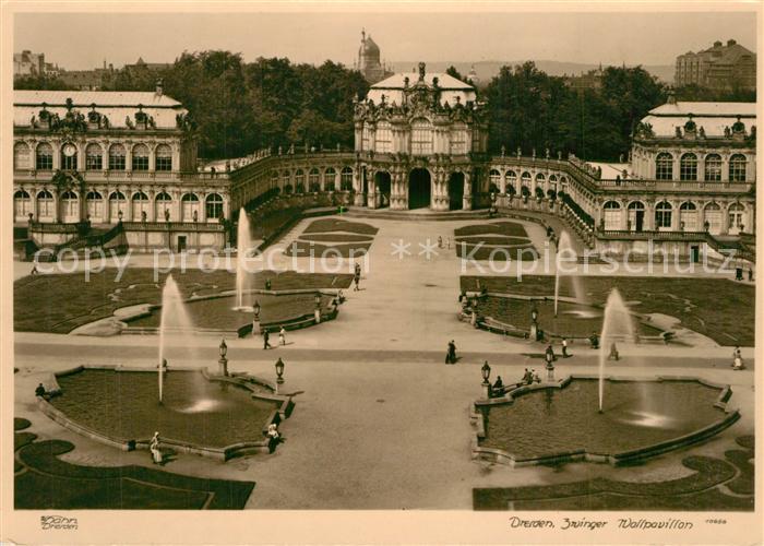 Foto Hahn Nr. 10656 Dresden Zwinger Wallpavillon