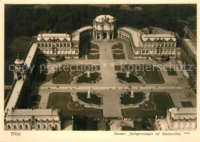 Foto Hahn Nr. 10229 Dresden Zwingeranlagen Fliegerauf