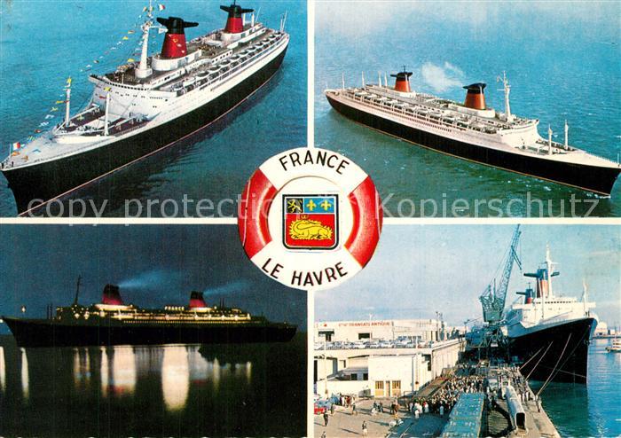 Schiffe Ships Navires S/S France Le Havre